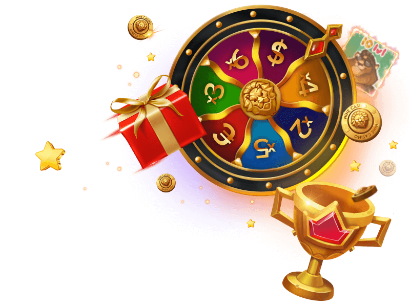 BDMbet wheel of fortune and tournament trophy